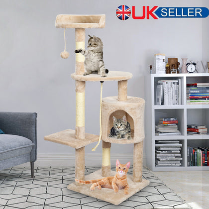 Large Cat Tree Activity Centre Climbing Tower Multilevel Scratching Post