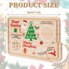 Santa Cookie Plate Rectangle