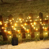 12M 100 LEDs Solar Fairy Lights Waterproof String Light Copper Wire for Outdoor Garden Decor - Warm White Light