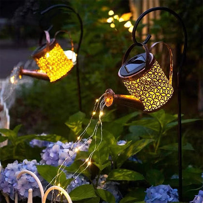 Outdoor Solar Garden LED Light Watering Can