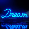 Neon Dream Sign Blue