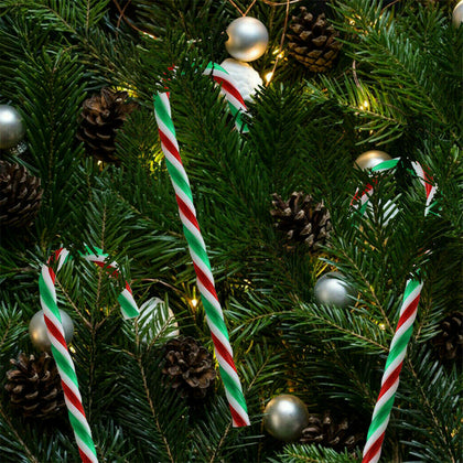 10x Large Plastic Candy Cane Christmas Tree Hanging Decor Xmas Prop Ornament UK