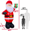 8 Ft Giant Christmas Inflatable Santa Claus Outdoor Decoration