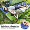 Integrated Foot Pump Portable Inflatable Camping Sleeping Mat with Pillow