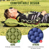 Integrated Foot Pump Portable Inflatable Camping Sleeping Mat with Pillow