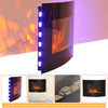 LED Backlit Fireplace Electric Wall Mounted Fire Place 7 Colour Heater