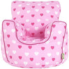 Cotton Pink Hearts Bean Bag Arm Chair