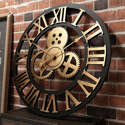 60cm Golden Roman Clock
