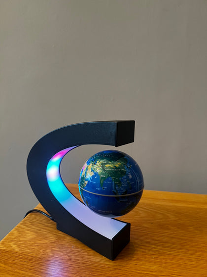 Floating World Globe with Coloured LED Lights