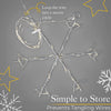 Christmas Curtain String Lights, Light Up Micro LED Snowflake Window Decoration