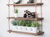 3 Tier Vintage Shabby Chic Shelving With Rope