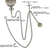 Pocket Watch Chain with Pendant