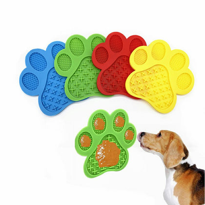 Non-Slip Silicone Dog Lick Pad Pet Food Feeder Bowl Puppy Cat Lick Mat