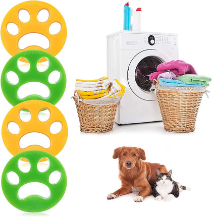 4 Pack of Pet Eco-Friendly Reusable Hair Remover Ball for Washing Machine