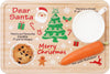 Santa Cookie Plate Rectangle