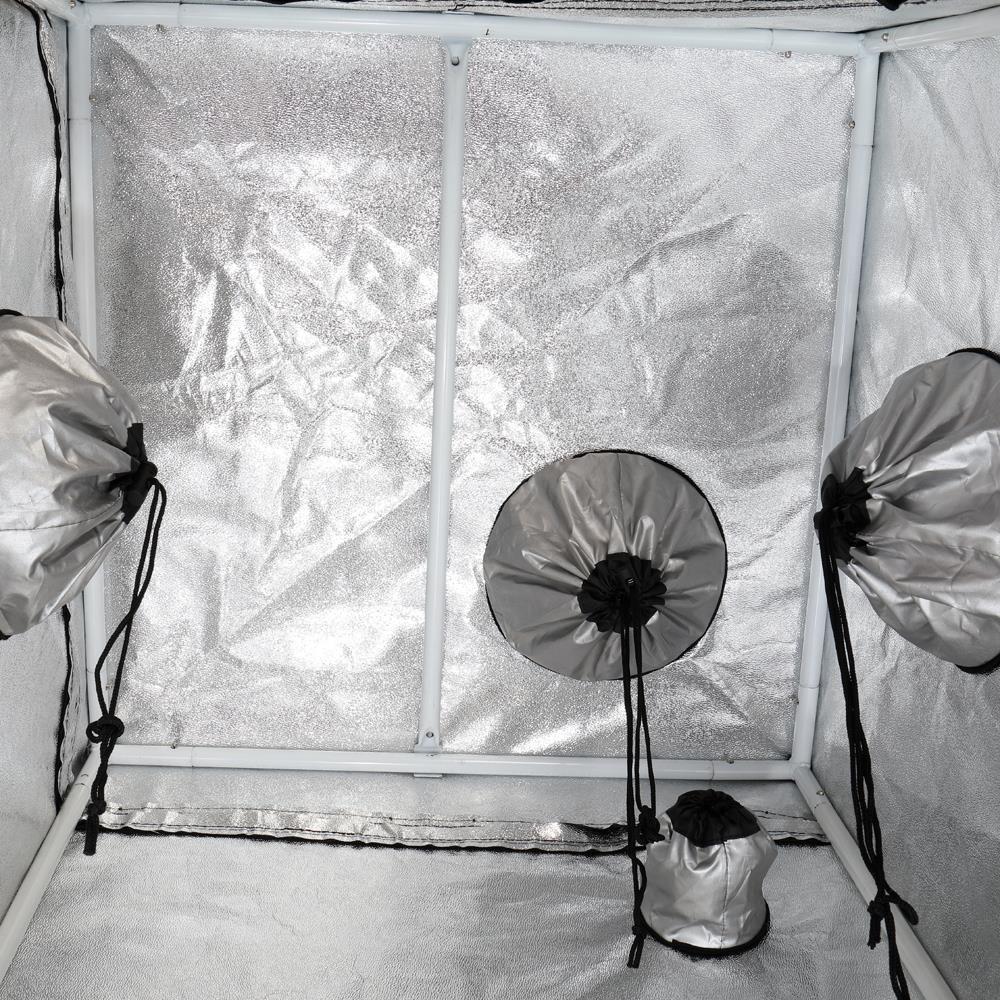 Grow Tent 600D Silver Mylar Hydroponics Dark Room