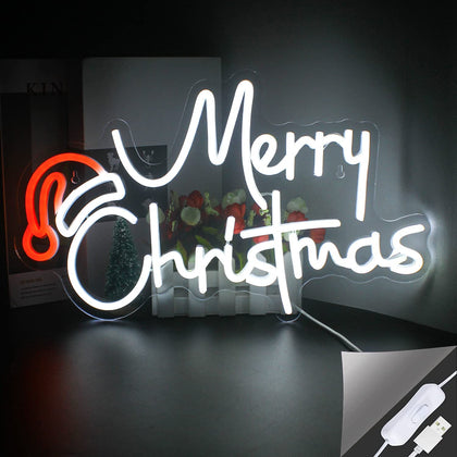 Neon Merry Christmas Sign