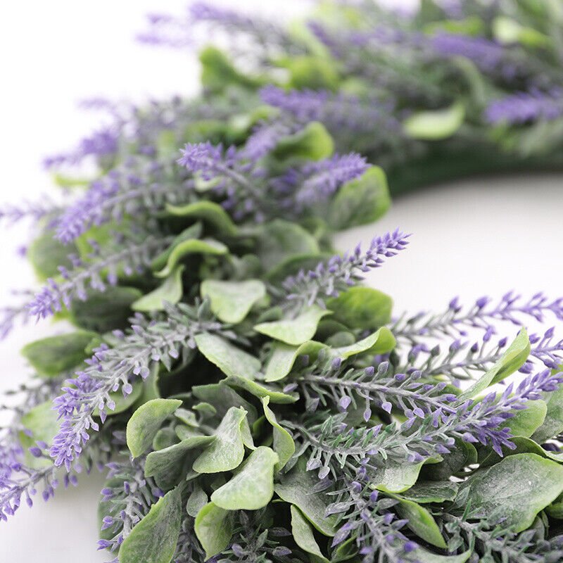 Extra Large Artificial Lavender Door Wreath Topiary Wreaths Meadow Flower Decor