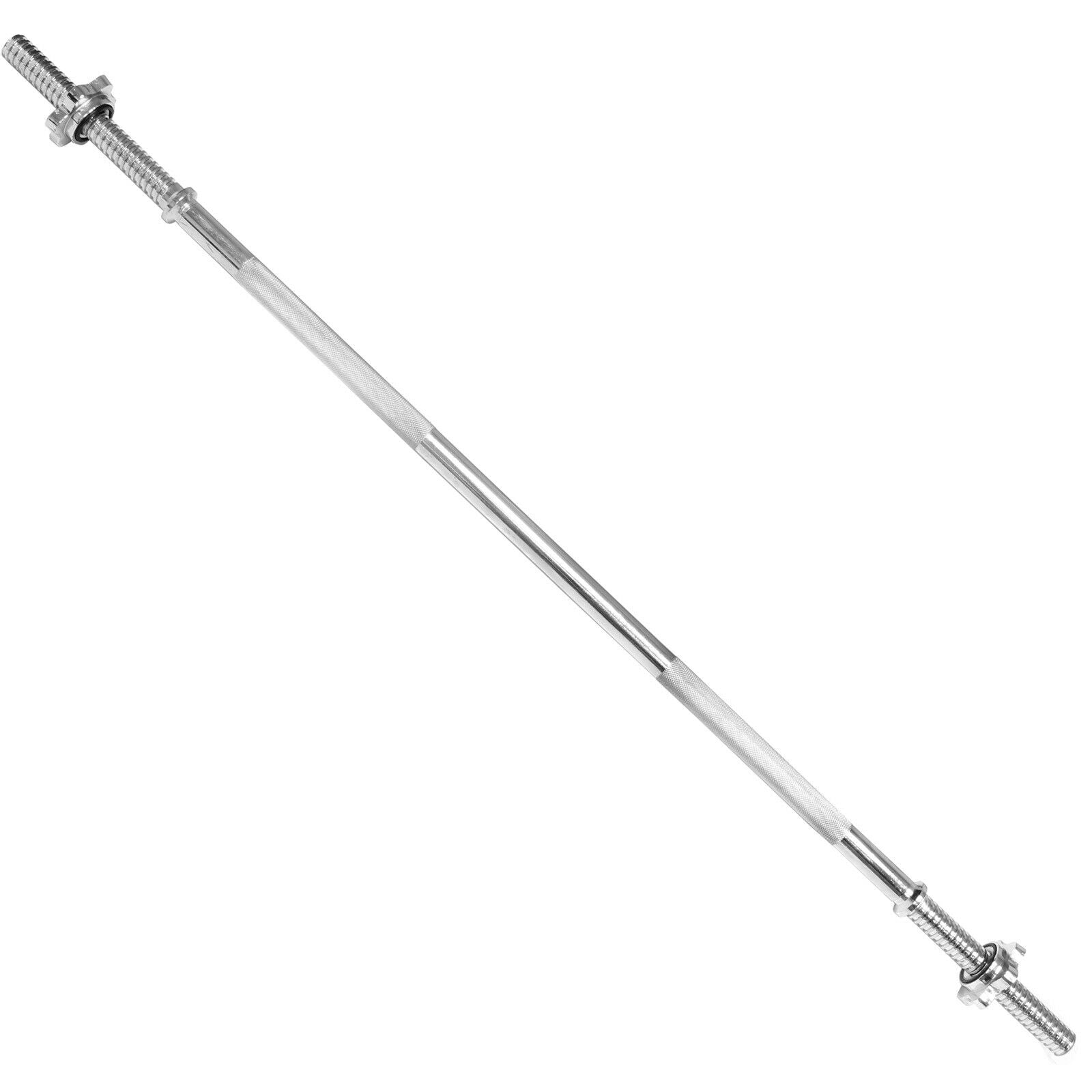 Fitness 4ft Spinlock Barbell Bar Weight Lifting Strength/Fitness Training
