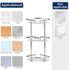 3 Tier Shower Corner Shelf