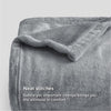 Fleece Blanket Sofa Throw - Versatile Blanket Fluffy Soft Throw for Bed and Couch Travel / Single, Silver Grey, 130x150cm