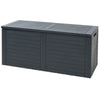 240L Large Black Outdoor Cargo Garden Storage Box Plastic Container Chest & Lid