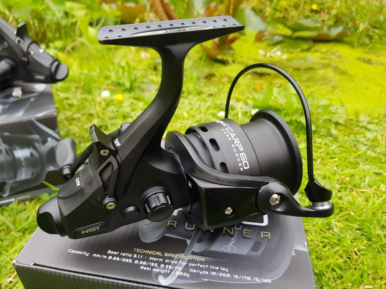 NGT Dynamic 60 10BB Carp Runner with Spare Spool Reel – The