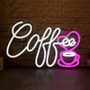 Coffee Neon Sign USB Powered Neon Light Art Wall Sign for Wall Decor, Café, Restaurant