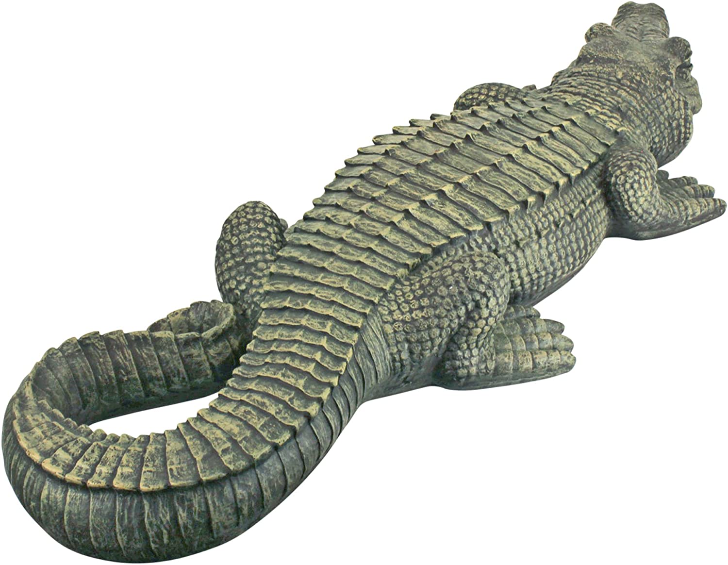 The Swamp Beast Lawn Alligator Crocodile Garden Sculpture, 94 cm, Polyresin, Full Color