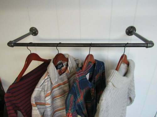 Wall Mounted Industrial Pipe Clothes Rail