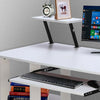 Compact Home Office Computer Desk Laptop PC Table Study With Shelves Workstation