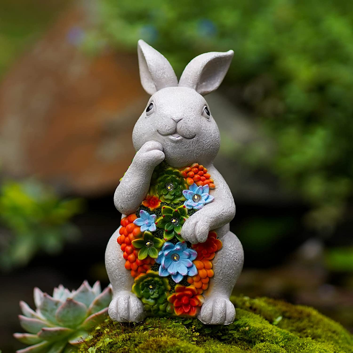 Rabbit Statue Solar Garden Ornaments