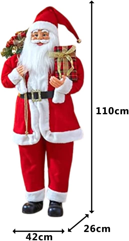Deluxe Standing Santa Claus Christmas Decorations Statue