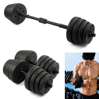 30KG Adjustable Dumbbells Set Free Weights Gym Dumbbell Pair Fitness Workout