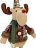 Christmas Standing Figures Xmas Santa Snowman Reindeer Plush Dolls Home Indoor