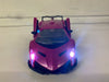 Pink Remote Control Car LED Lights 1/24 Remote Opening Doors