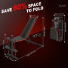 Weight Bench Adjustable, Full Body Exercise Folding Fitness Workout Bench with 7 Positions