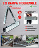 Folding ramp | Loading ramps 400 kg max | Folding ramp for Moto and access ramp | Resistant and convenient | Size 160 x 22.5x 4.5cm