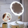 LED Folding DOUBLE SIDE MAKE UP MIRROR 10x Magnification