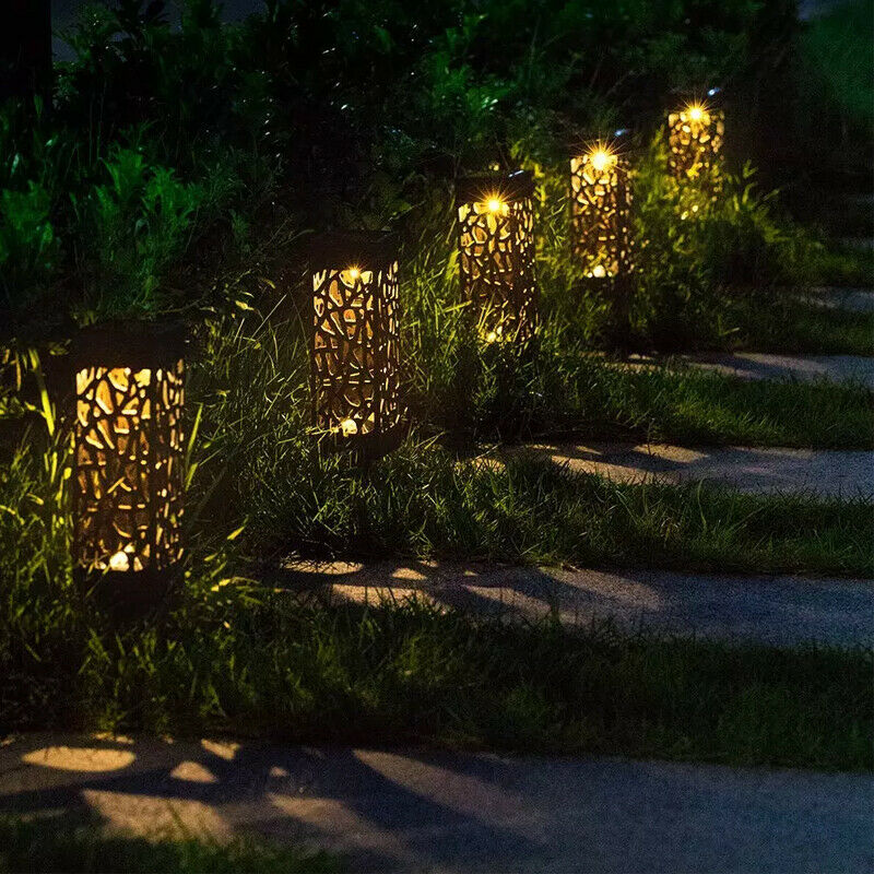 4x Solar Powered LED Stake Lights Patio Garden Lawn Path Lamp Waterproof Outdoor