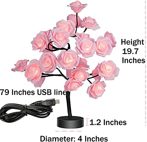 Rose Flower Tree Lamp Home