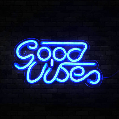 Good Vibes 2 line Neon LED Sign