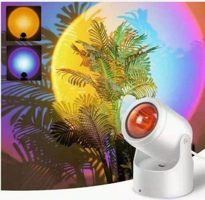 Sunset Projector Lamp Projection USB LED Desk Atmosphere Home Decor Night Light