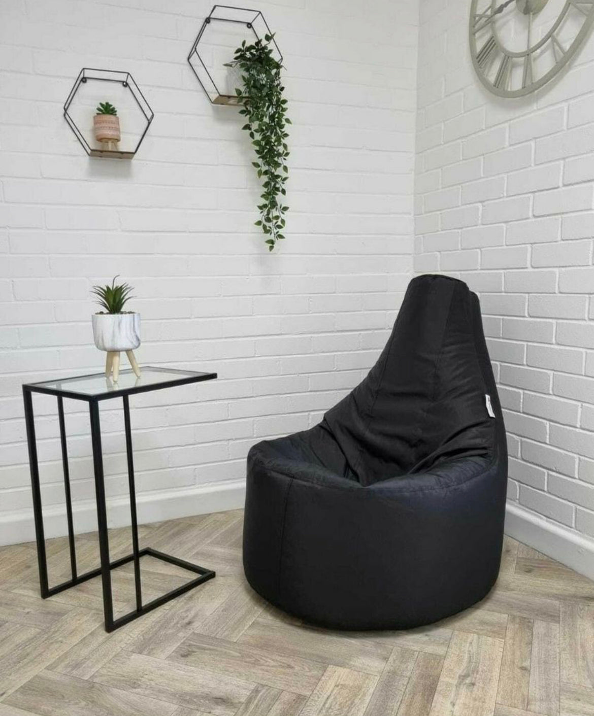 Gaming Bean Bag Beanbag Adult Indoor Outdoor Gaming Garden Chair Black Large 5018036988990