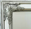 Large Vintage Full Length Silver Ornate Leaner Wall Hanging Mirror 160cm x 74cm