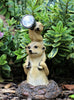 Garden Ornament Meerkat Family Solar Powered LED Decorative Animal 25cm