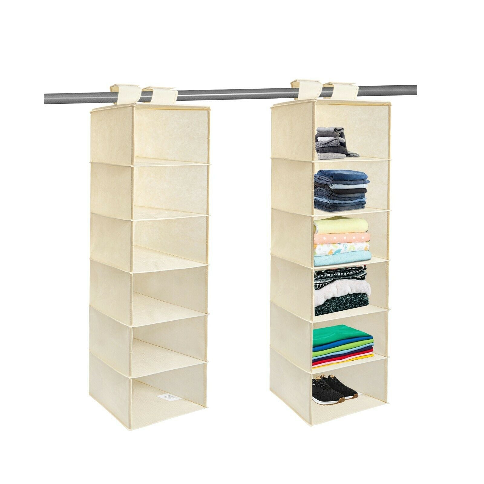 Hanging Wardrobe Storage Shelf Multi Layer