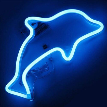 Neon Dolphin Sign