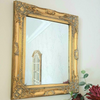 Gold Ornate Mirror Shabby Chic Framed Wall Hanging Decorative Baroque Art 53cm