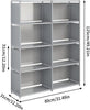5-Tiers Closet Storage Organiser with Fabric Cloth at Back